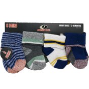 Wholesale - 8pk INFANT BOY NAVY FULL CUSHION QTR SOCKS ASST SIZE MOSSY OAK C/P 60, UPC: 194382056769